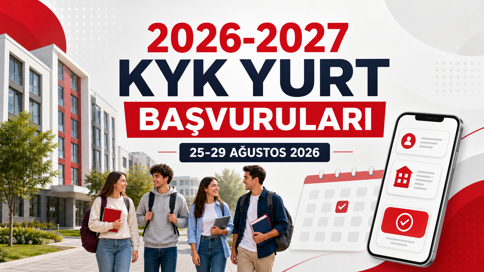 2026-2027 KYK yurt başvuruları 25-29 Ağustos 2026 tarihleri kapak görseli